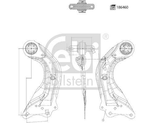 Control/Trailing Arm, wheel suspension